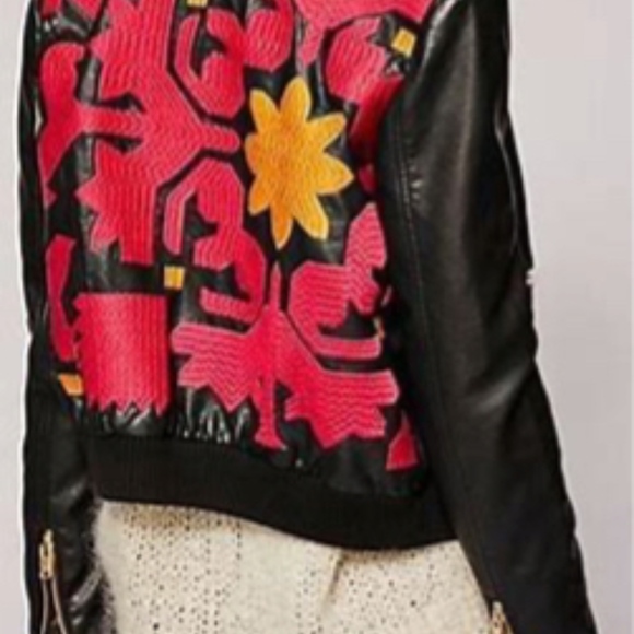 Free People Motorcycle Jacket XS - Vegan Leather - Picture 2 of 8